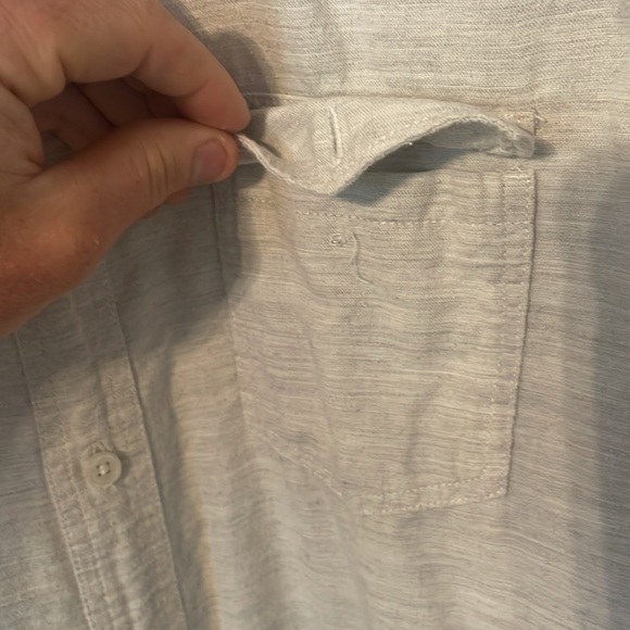 Lucky brand Button down shirt ivory cream M - Picture 2 of 5
